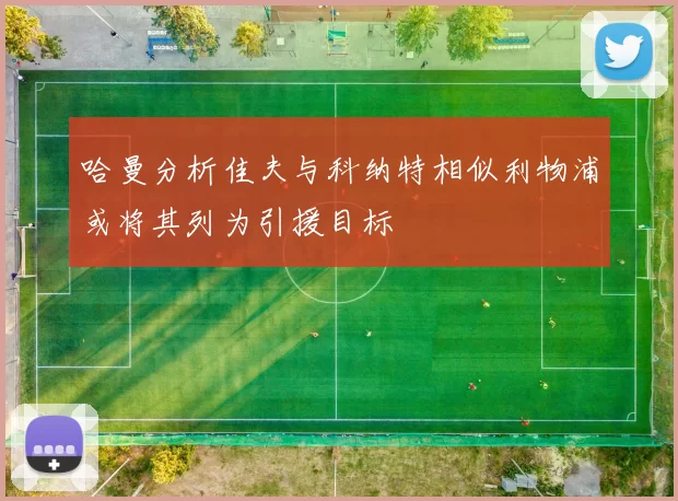 哈曼分析佳夫与科纳特相似利物浦或将其列为引援目标
